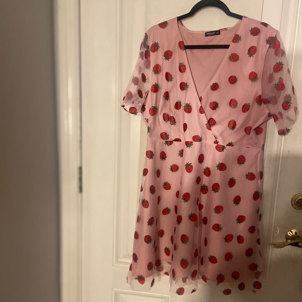 Pink strawberry dress!